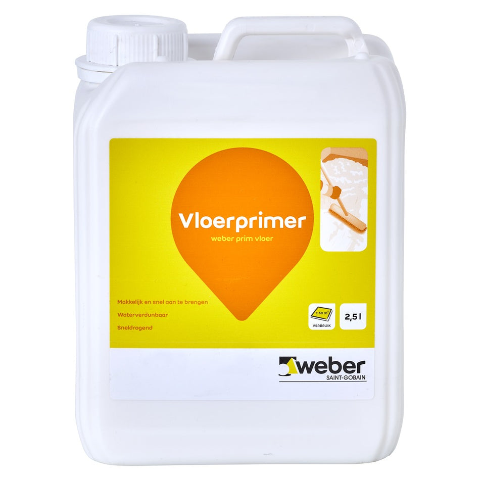 Weber Vloerprimer Prim Wit Geconcentreerd 2,5L-570556