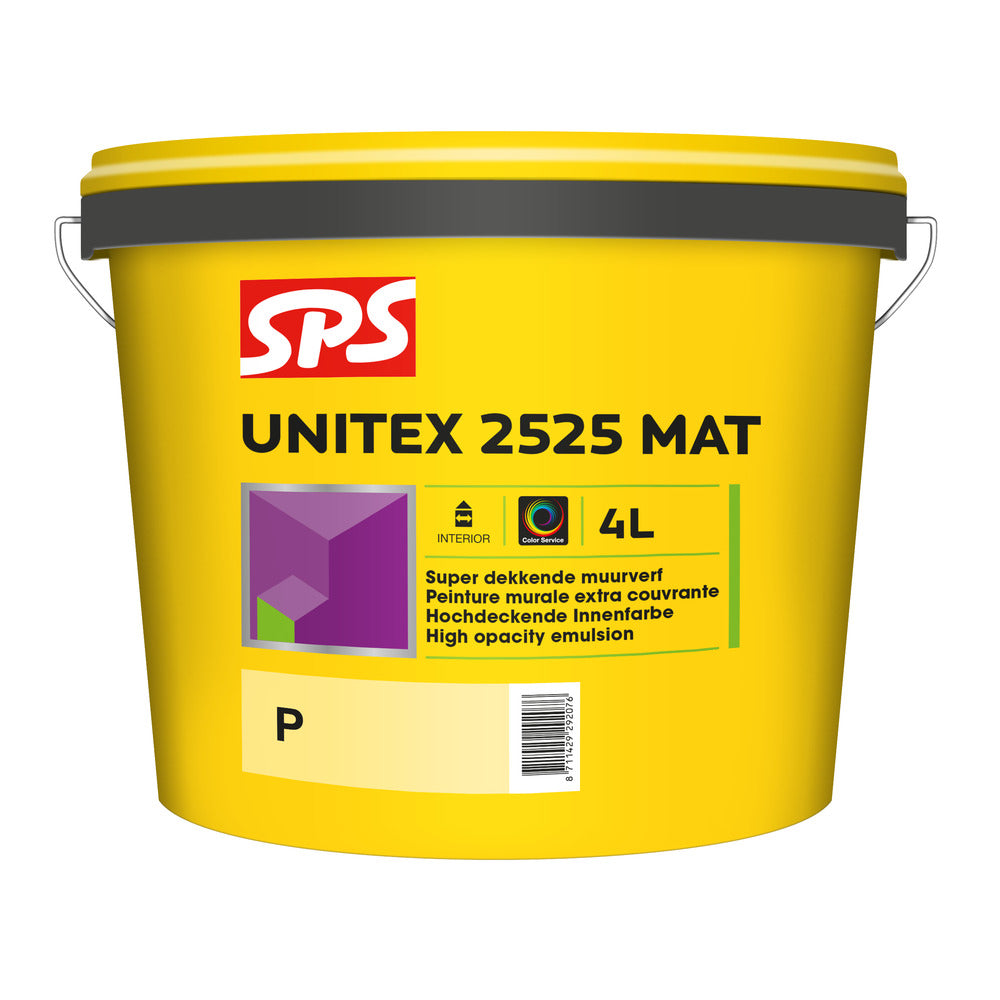 SPS Muurverf Unitex 2525 Mat Wit/Mengbasis P 4L-572867