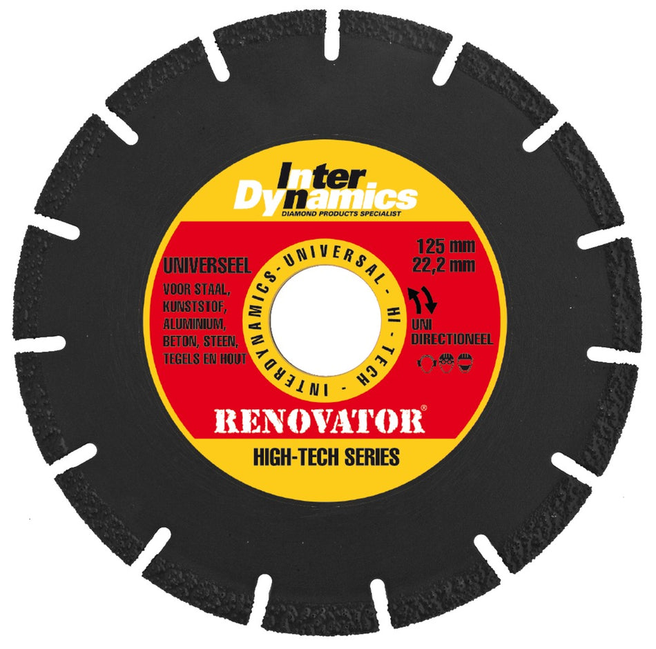 InterDynamics Universeel Renovator Diamantzaagblad 125mm-573097