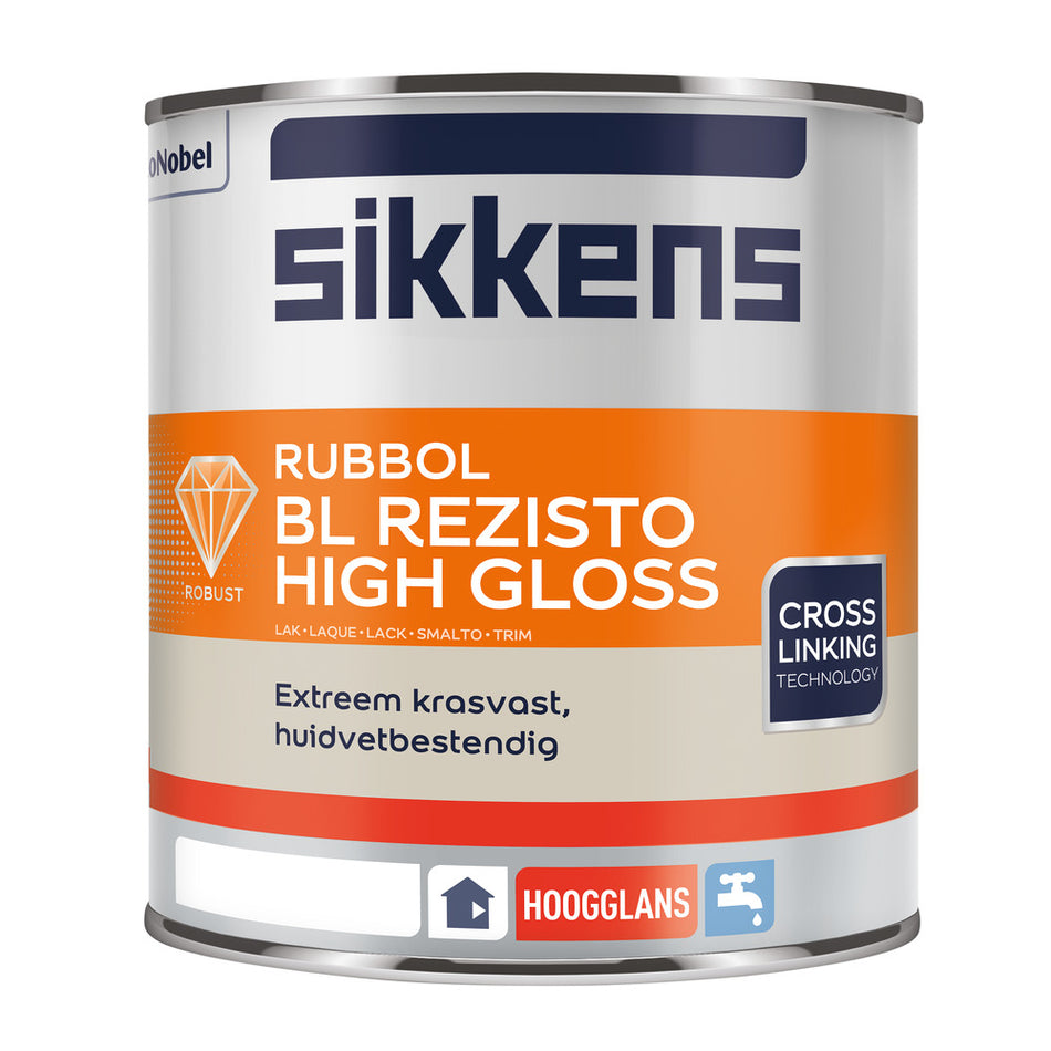 Sikkens Lak Rubbol BL Rezisto High Gloss Mengbasis W05 1L-573768