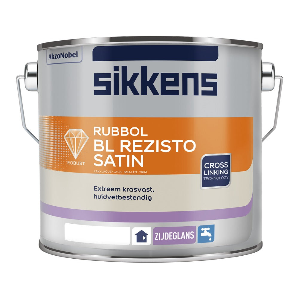 Sikkens Lak Rubbol BL Rezisto Satin Wit 2,5L-573787
