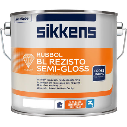 GRATIS LAAGDIKTEKAM SIKKENS LAK RUBBOL BL REZISTO SEMI GLOSS MENGBASIS N00 2,33L