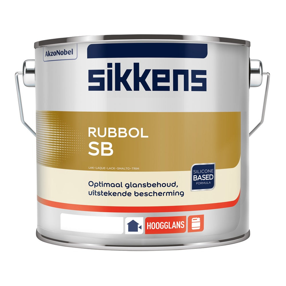 Sikkens Hoogglans Lak Rubbol SB Wit 2,5L-573837
