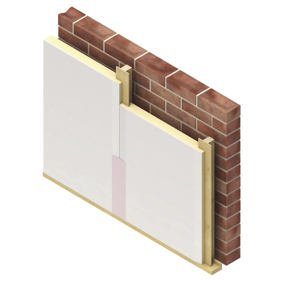 Kingspan W'all-in-One Isolatie Gipsplaat Basic PG60 PIR 50mm Rd2,3 2600x600mm 1,56m2-574028