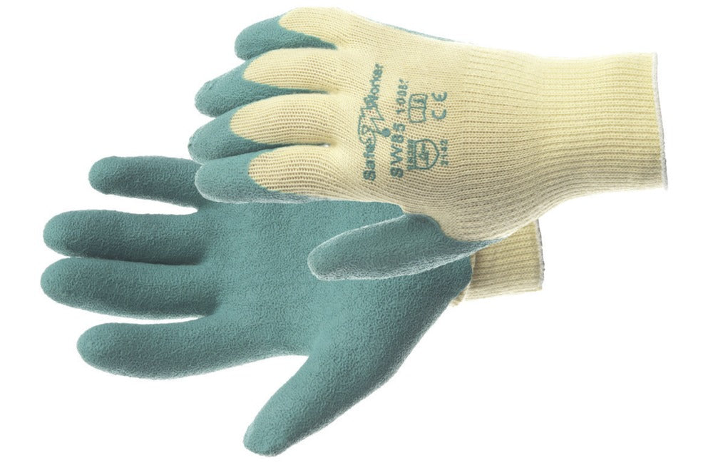 CERVA Werkhandschoenen Reest PRO Polyester/Katoen/Latex Groen-574288