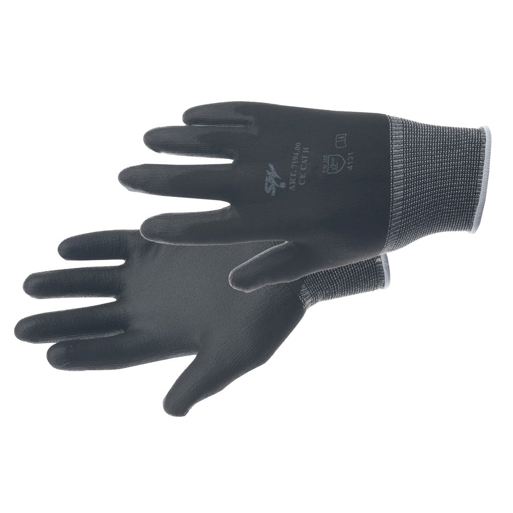 Cerva Werkhandschoenen Geul PRO Nylon/Latex Zwart Maat 9/L-574292