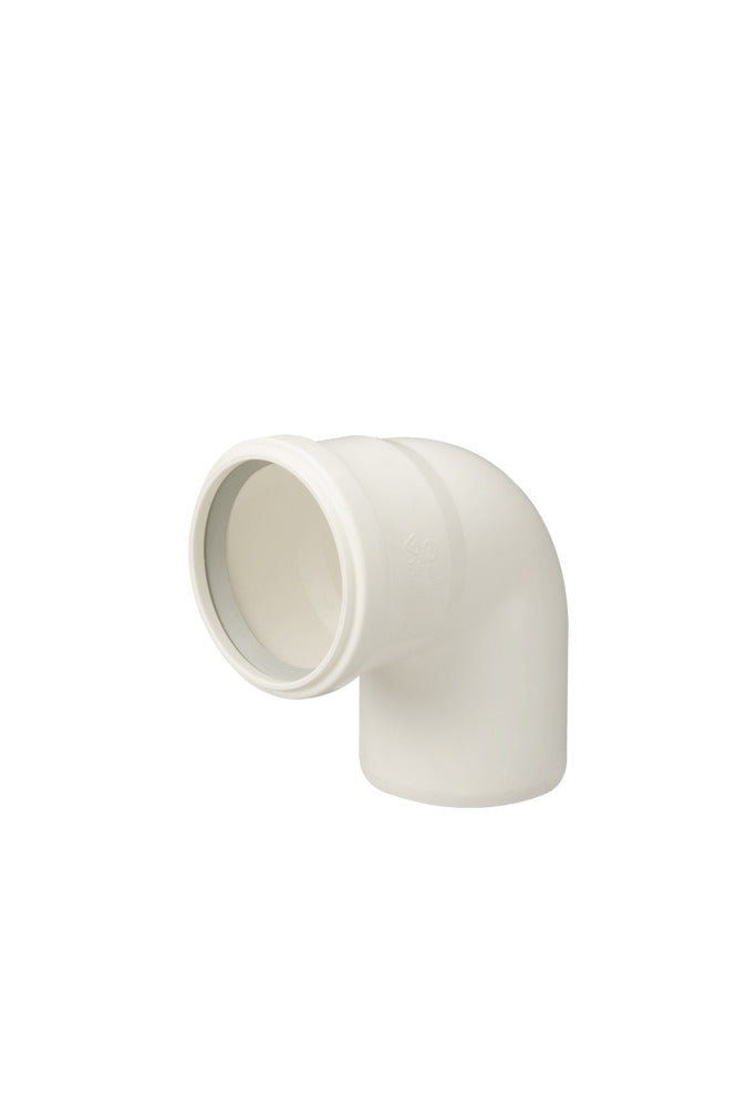 Ubbink Rolux Bocht Enkelwandig Polypropyleen Wit 87° Ø80mm-574718
