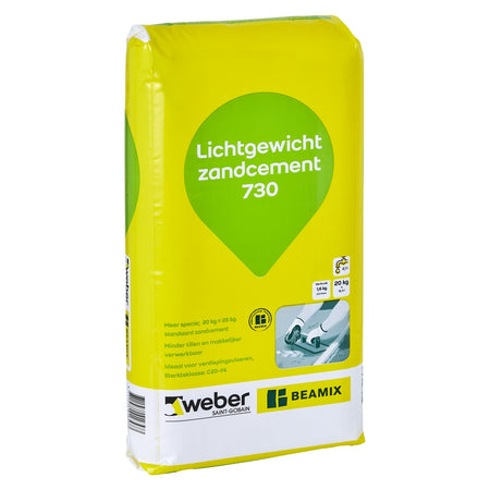Weber Beamix Lichtgewicht Zandcement 730 20kg-575125