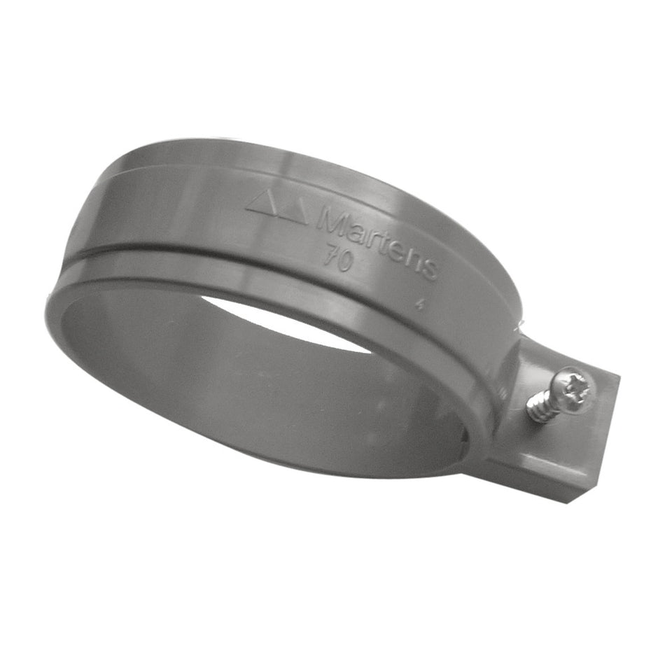 Ophangbeugel PVC Ø 70 mm zonder pen grijs t.b.v. HWA-575565