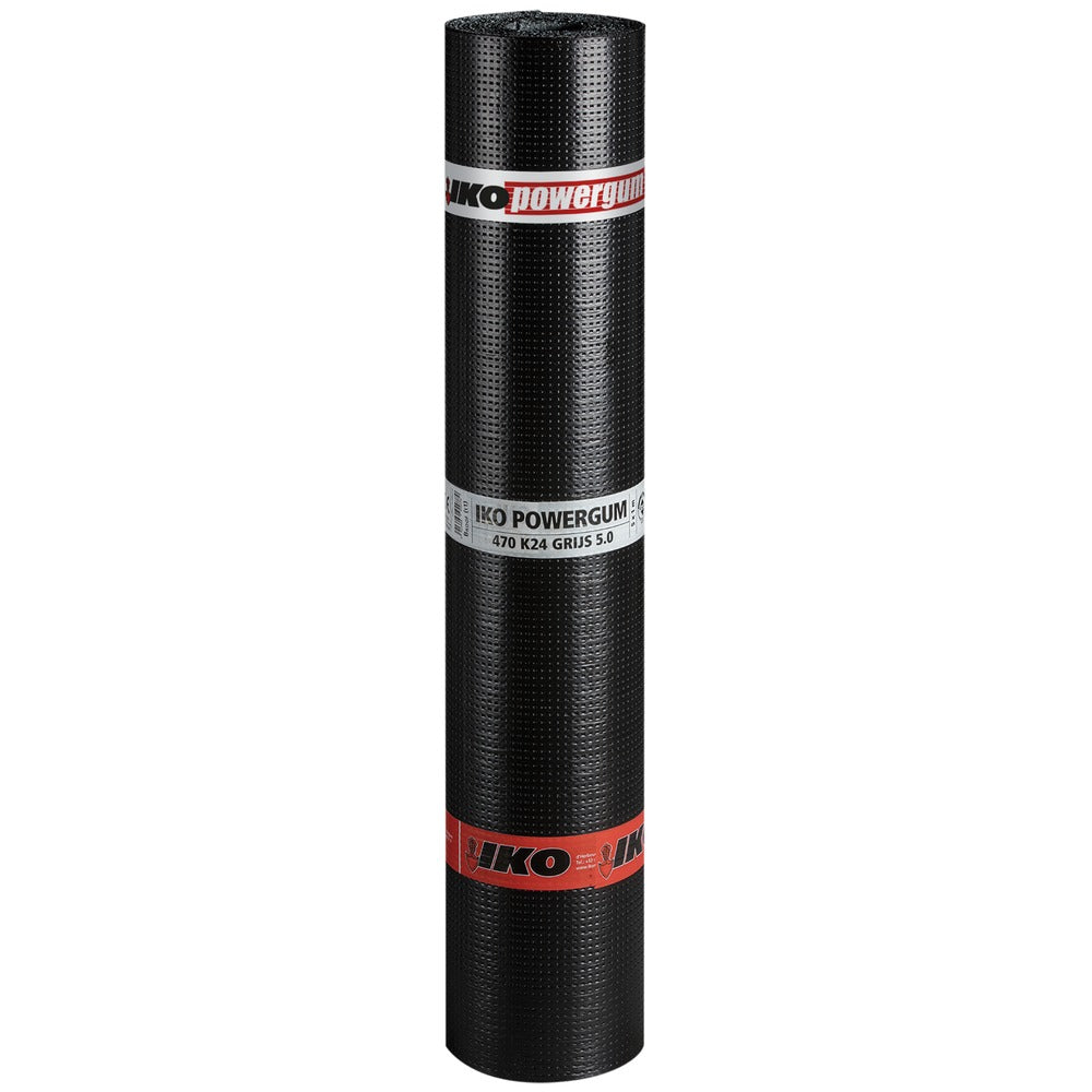 IKO Powergum APP Bitumen Toplaag 470K24 Grijs Gewapend 1x5m-576497