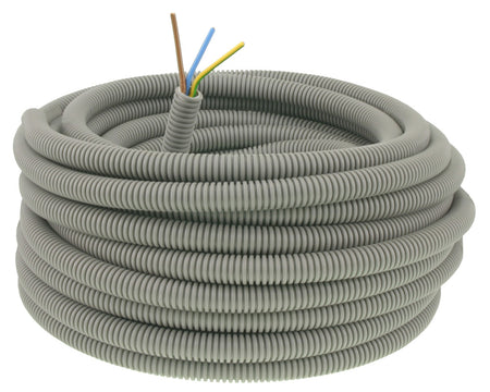 Q-Link Installatiebuis Flexiplus Slagvast Grijs Ø5/8 3x2,5mm2 20m-576597