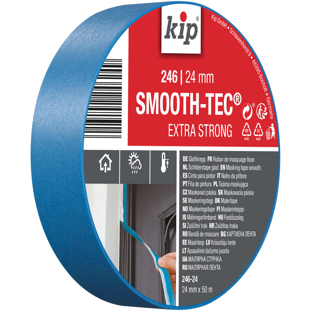 Kip 246 Smooth-Tec Tape Blauw 24mm x 50m-577061