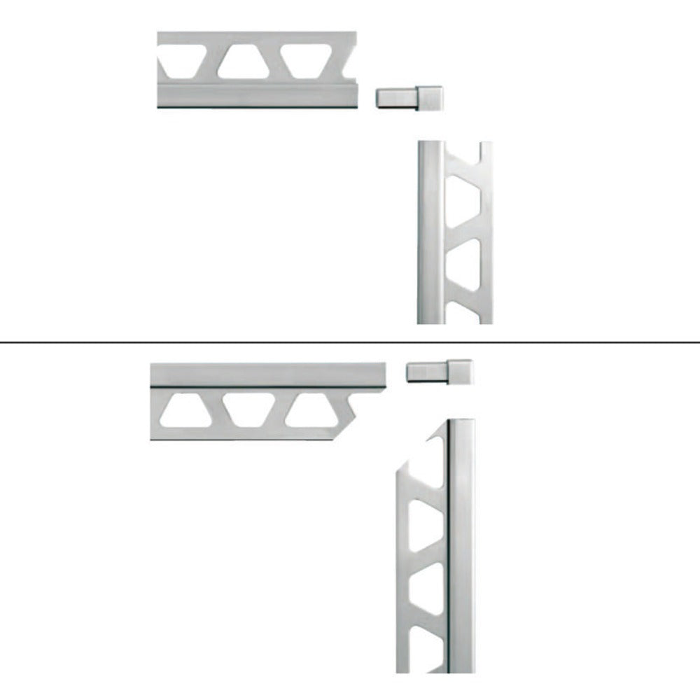 Schlüter Hoekstuk Tegelprofiel ED-Q125AE Aluminium Bruut Mat 12,5mm-577786