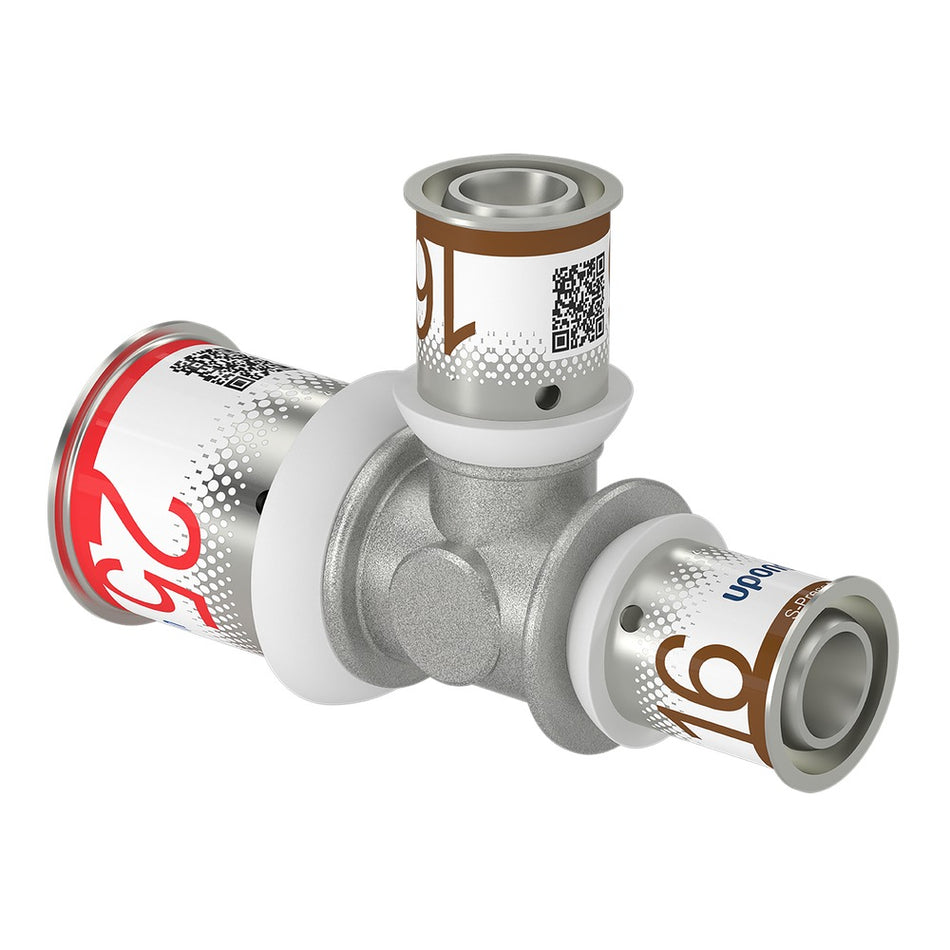 Uponor Pers T-stuk messing 25x16x16 mm-578001