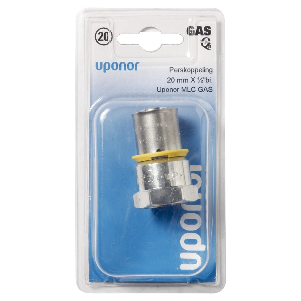 Uponor MLC gas Persovergangsfitting binnendraad 20 mm x 1/2'' binnen-578013