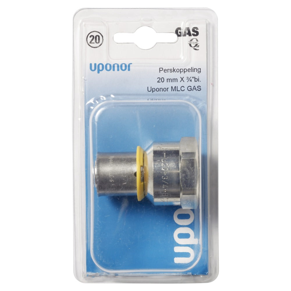 Uponor MLC gas Persovergangsfitting binnendraad 20 mm x 3/4'' binnen-578015