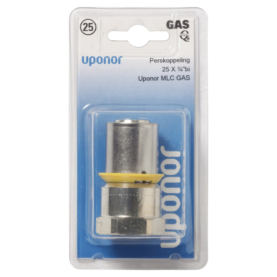 Uponor MLC gas Persovergangsfitting 25 mm x 3/4'' binnen-578021