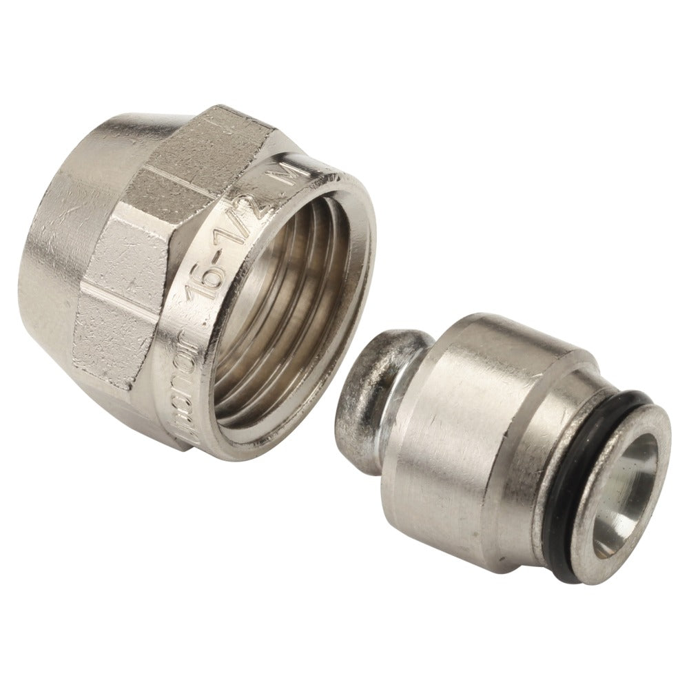 Uponor Klemkoppeling messing 16 mm x 1/2'' binnen 2 stuk-578049