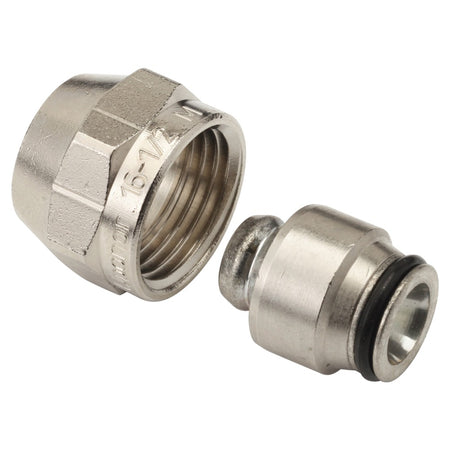 Uponor Klemkoppeling messing 16 mm x 1/2'' binnen 2 stuk-578049