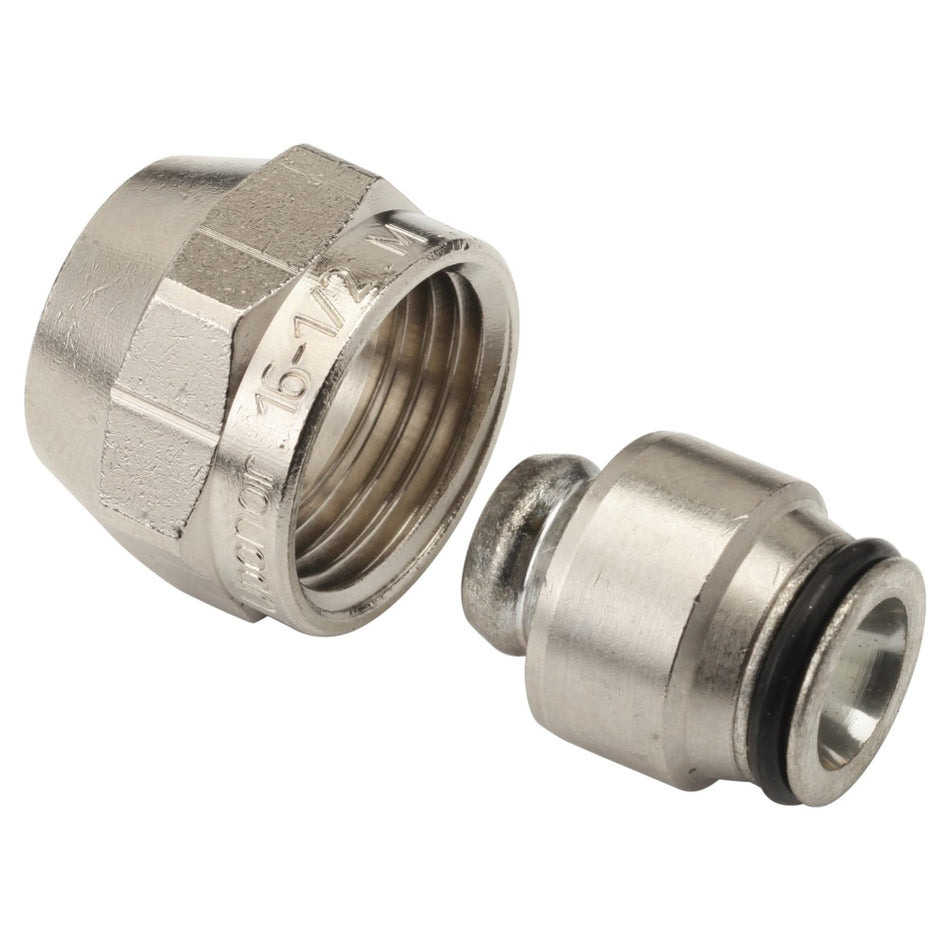 Uponor Klemkoppeling messing 16 mm x 1/2'' binnen 2 stuk-578049