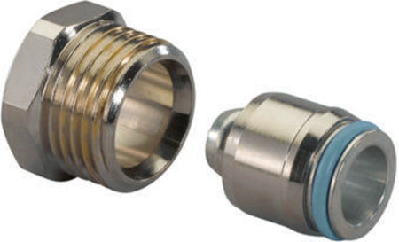 Uponor Danfoss MLC Klemkoppeling CV Messing Buitendraad 16mmx1/2" 2st-578051