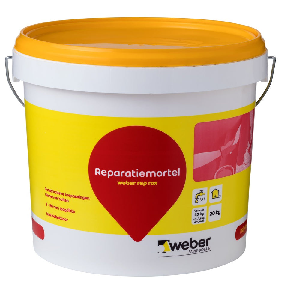 Weber Reparatiemortel Rep Rox 2-80mm 20kg-578136