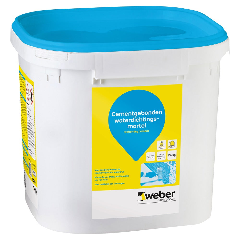 Weber Waterdichtingsmortel Dry Seal Topflex Cementgebonden 24kg-578381