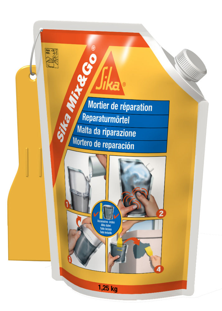 Sika Betonreparatiemortel Mix En Go 1,25kg-578675