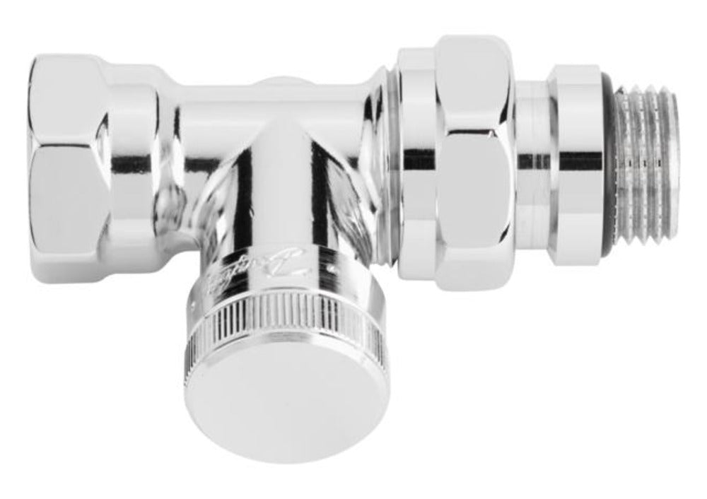 Danfoss Radiator Voetventiel RLV-XG Recht Chroom 1/2"-578985