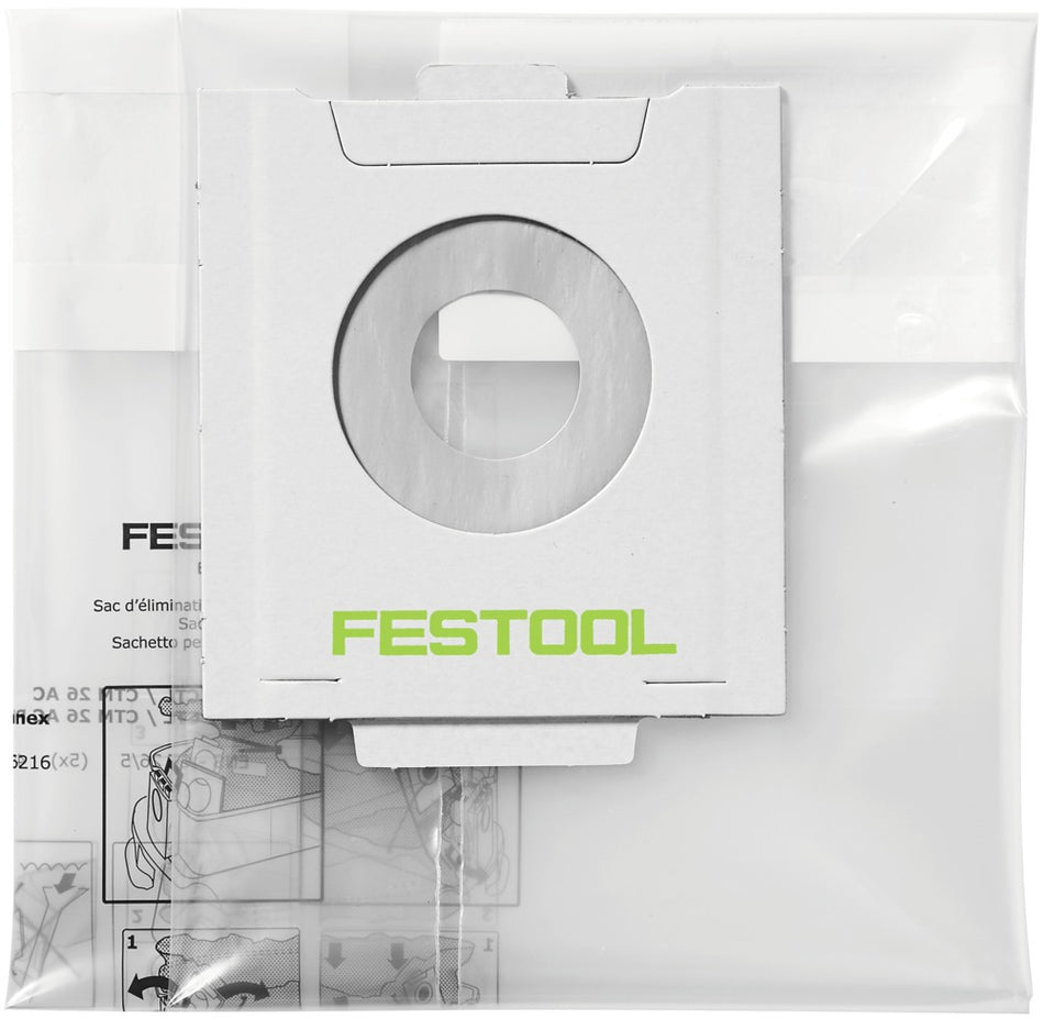 Festool Wegwerpstofzak Plastic Folie ENS-CT 26 AC/5 5st-579951