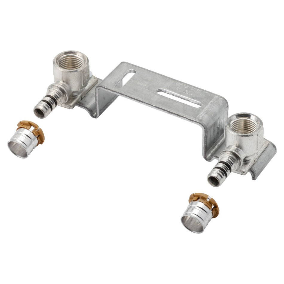 Uponor Montagebeugel messing inclusief persmuurplaat 150 mm-580766
