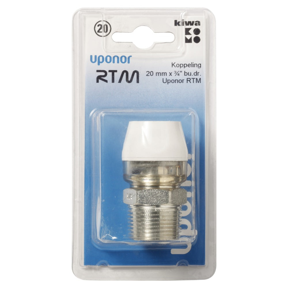 Uponor RTM Koppeling 20 mmx3/4'' buitendraad-581117