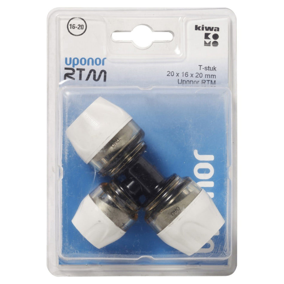 Uponor RTM T-stuk composiet 20x16x20 mm-581126