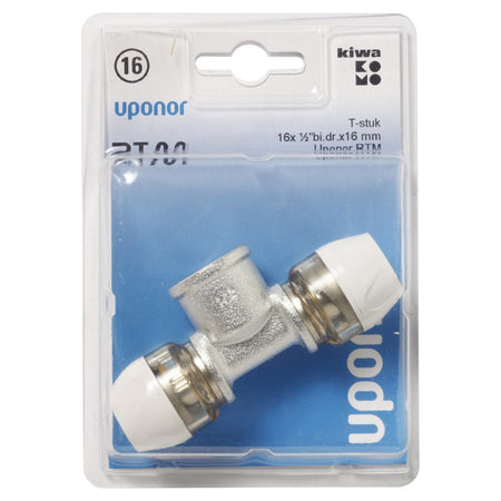 Uponor RTM T-stuk 16x1/2'' binnendraad x 16 mm-581127