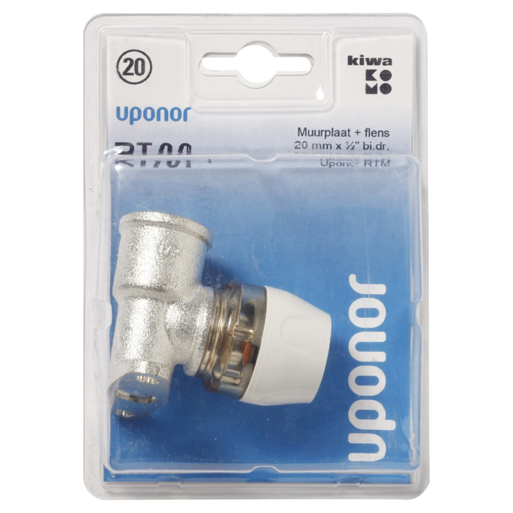 Uponor RTM Muurplaat met flens 20 mmx1/2'' binnendraad-581134