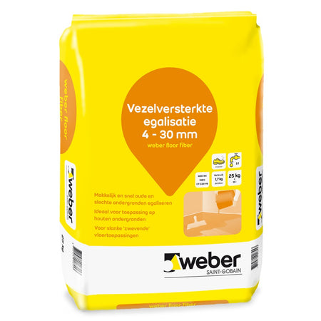 Weber Egalisatie Floor Fiber Vezelversterkt 4-30mm 25kg-581520