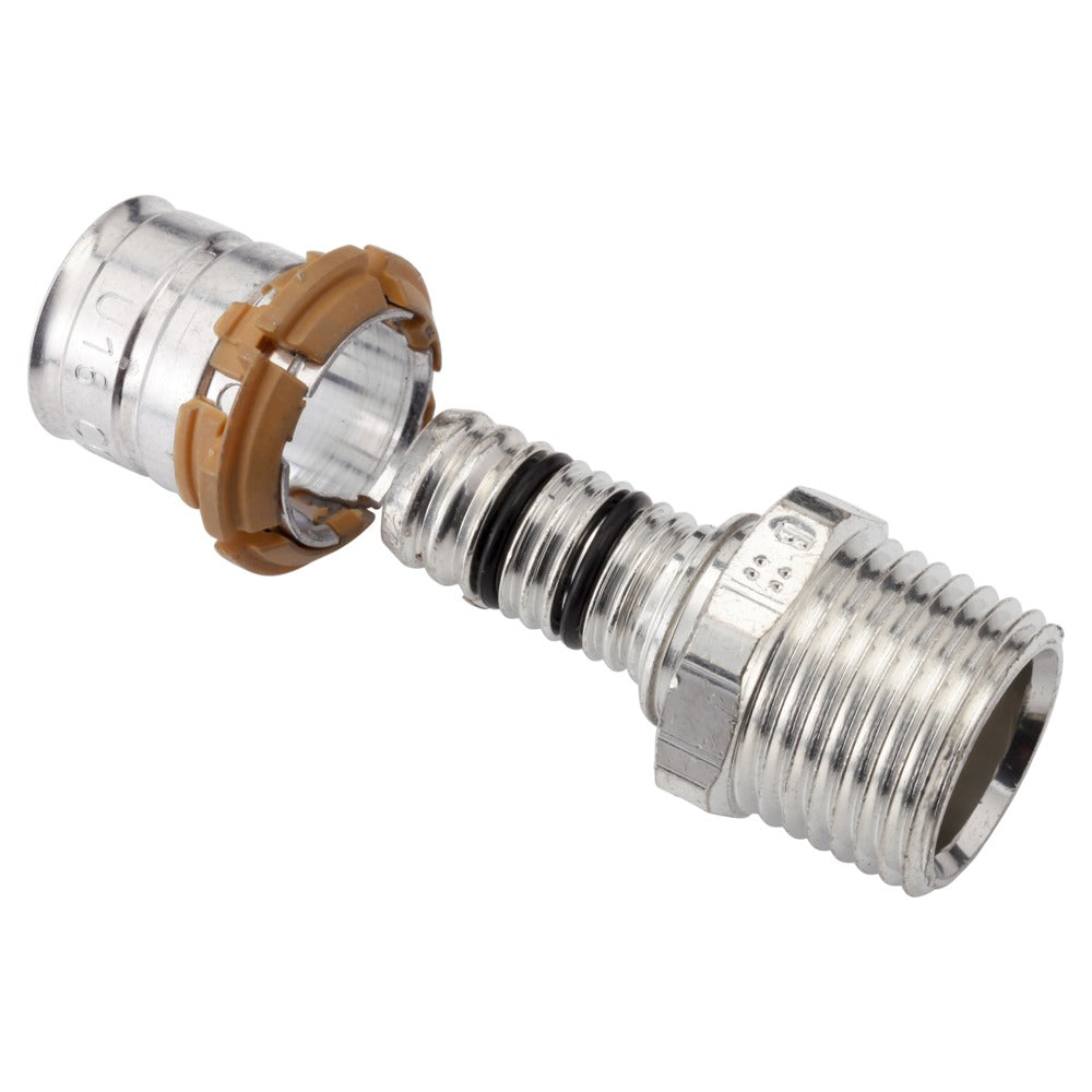 Uponor Perskoppeling messing klem 16x15 mm 10 stuk-581537