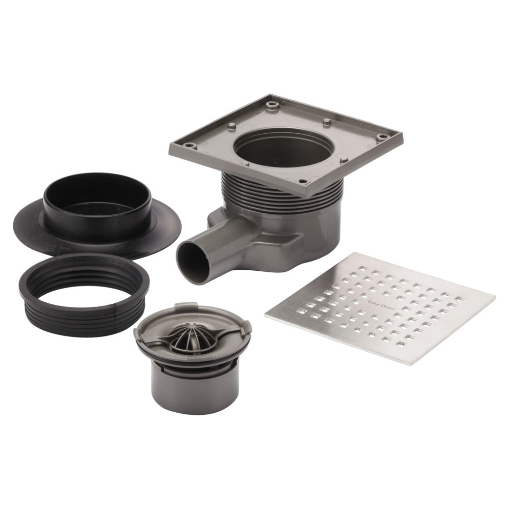 Easy Drain Aqua Doucheput  MSI-6 RVS Geborsteld 15x15cm-581741