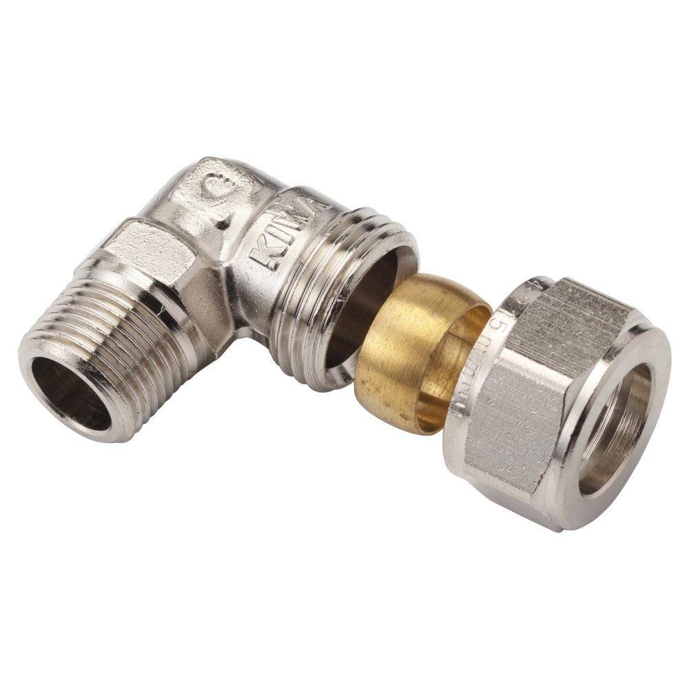 BONFIX Knel knie 15 mm x 3/8'' buitendraad chroom-583351