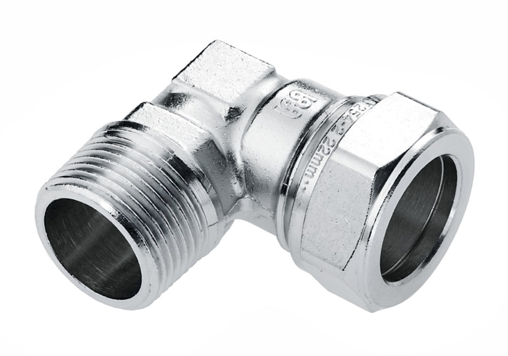BONFIX Knel knie 15 mm x 3/8'' buitendraad chroom-583351