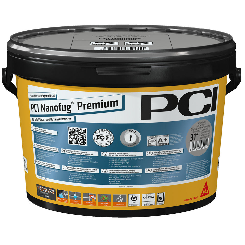 PCI Nanofug Premium Voegmortel Heldergrijs Flexibel 5kg-583509