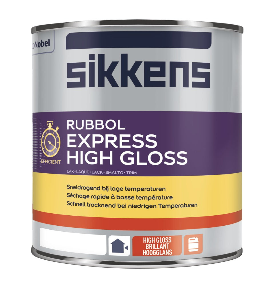 Sikkens Lak Rubbol Express High Gloss Wit/W05 1L-583825