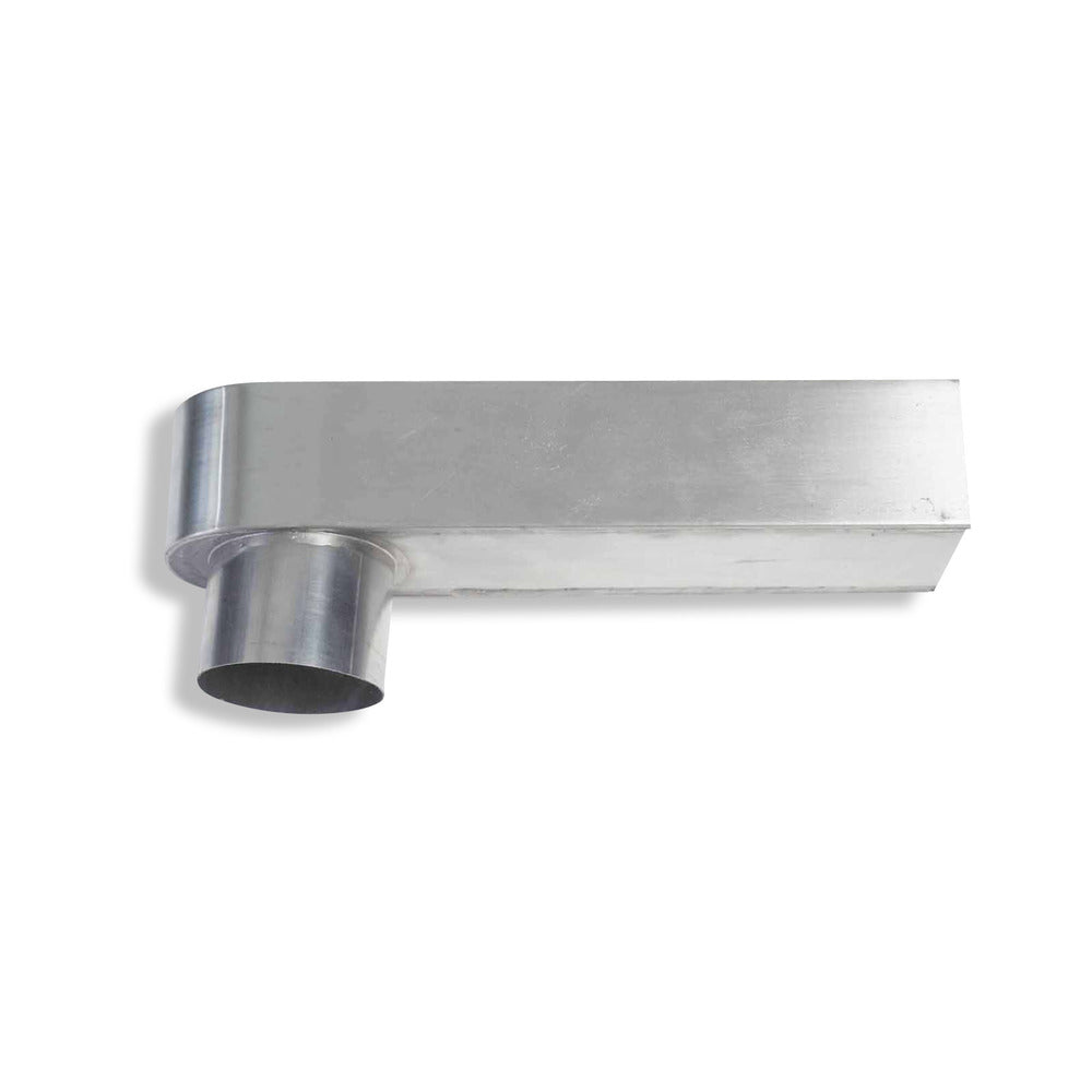 Rheinzink Stadsuitloop Zink 60x80mm Ø80mm 330mm-584583