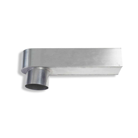 Rheinzink Stadsuitloop Zink 60x80mm Ø80mm 330mm-584583