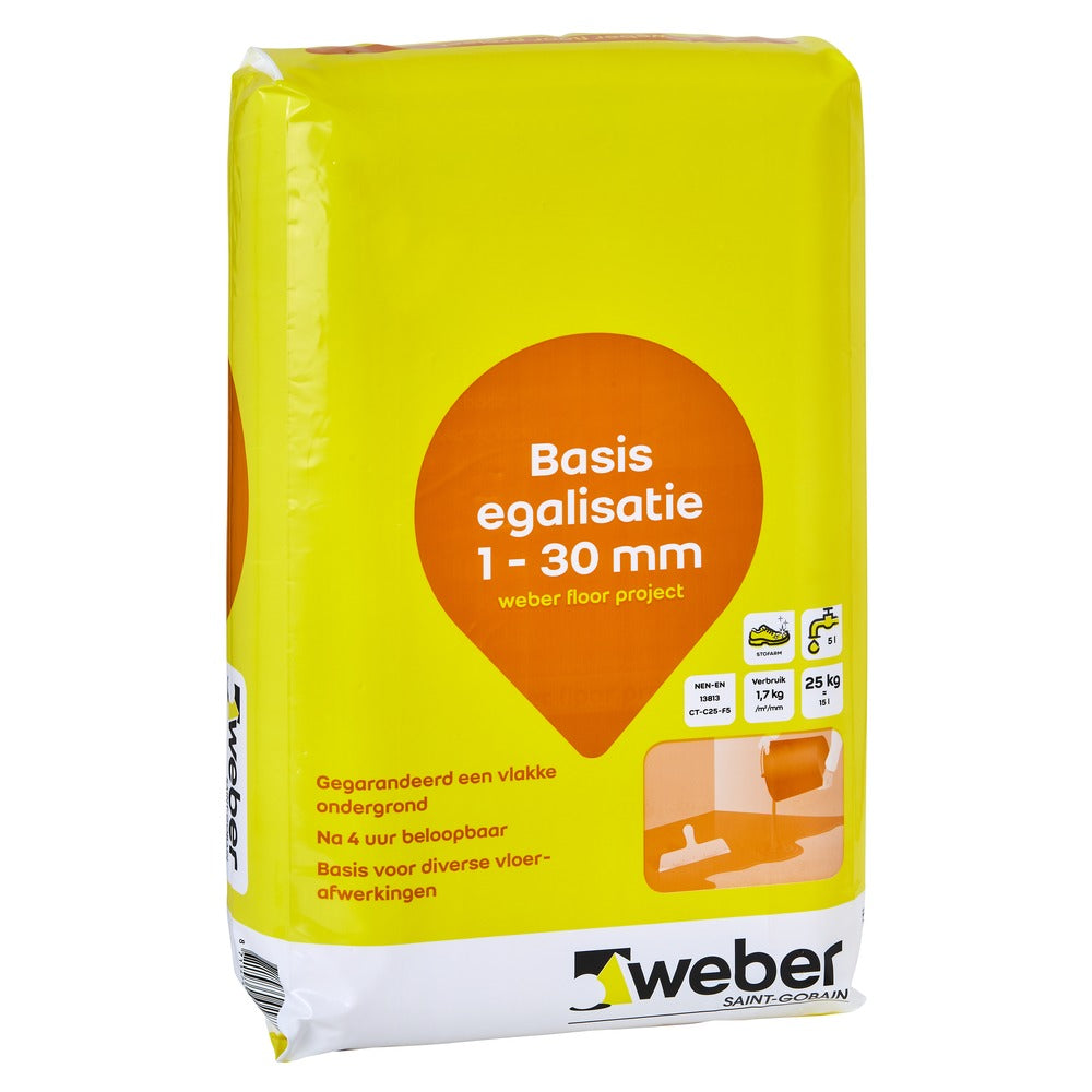 Weber Project Basis Egalisatie 1-30 mm 25kg-585048