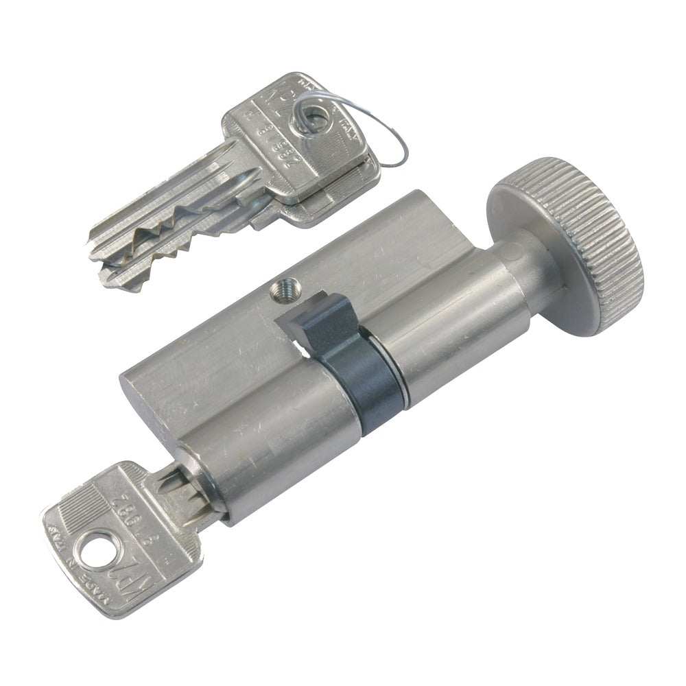 StarX Profielcilinder Vernikkeld 60mm Met Knop-585950
