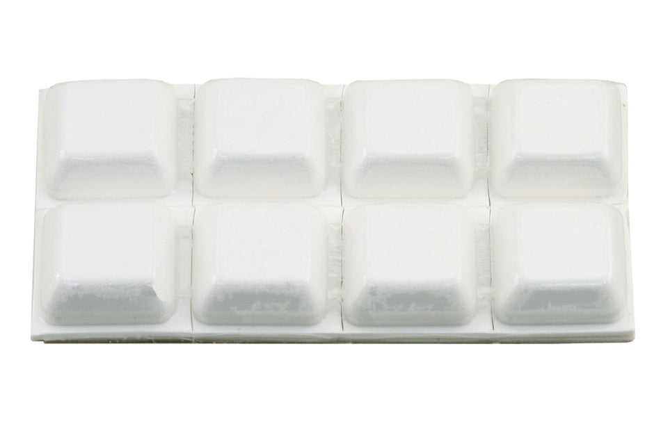 StarX Stootdop Kunststof 18mm Wit Zelfklevend 8stuks-586014