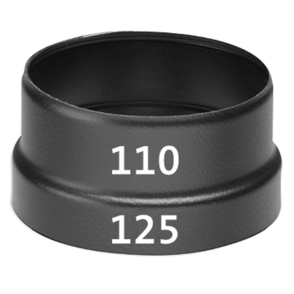 Ubbink Verloopstuk Kunststof Zwart tbv Dakdoorvoerpan Ø110mm 15-55° Ø110-125mm-586871