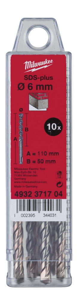Milwaukee SDS-Plus Hamerboor 6x160mm 10st-587007