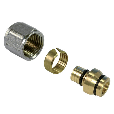 Henco Adapter voor knelfitting 16x15 mm, 2 stuks-587268